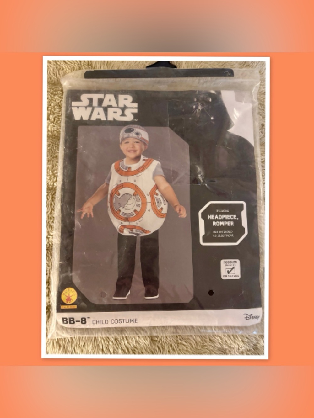 Rubie's Star Wars BB-8 Child Costume ~  Size 2-3 Years